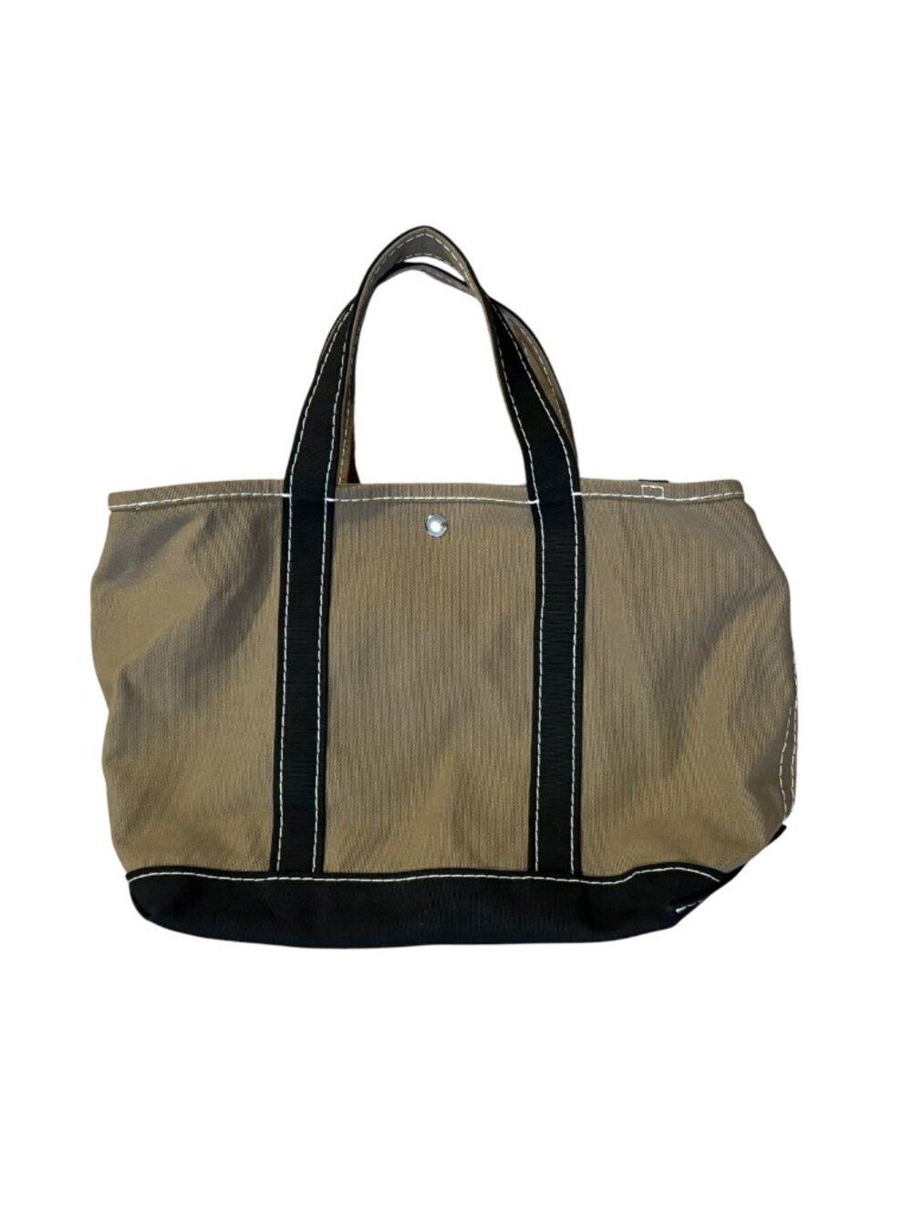 Merci Paris Candide Shopping Bag Canvas Olive/Noir NWT - Picture 3 of 4